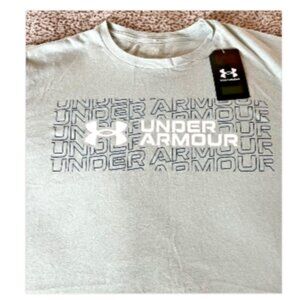 Under Armour Logo T-Shirt Men’s Large NWT Gray Short Sleeve
